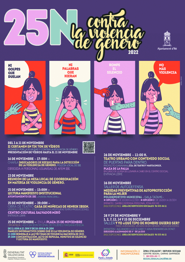 Igualtat d'Ibi organitza un ampli programa commemoratiu amb motiu del 25N